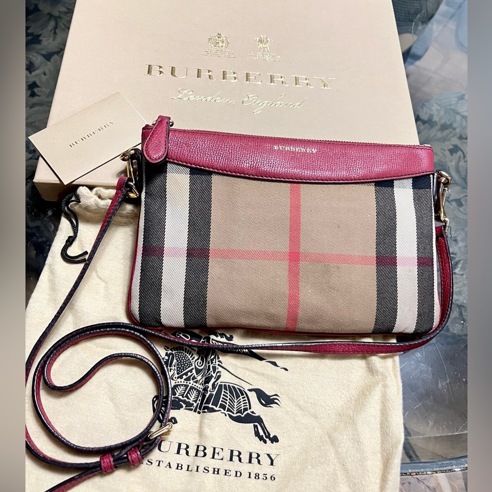 Burberry Housecheck Derby Peyton Crossbody
